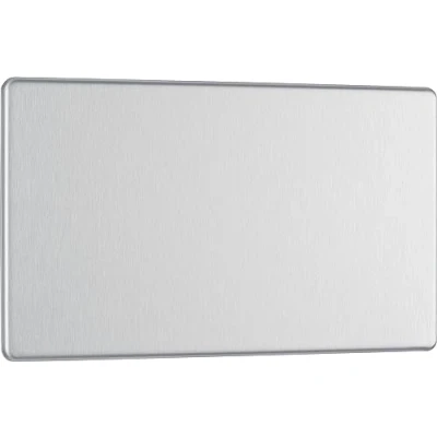Image of BG Electrical Double Screwless Blank Plate