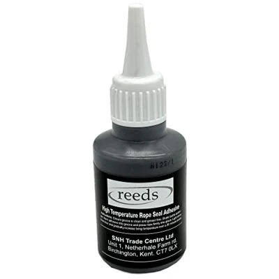 Image of Heat Resistant Stove Rope Glue Adhesive in Black 30ml Tube