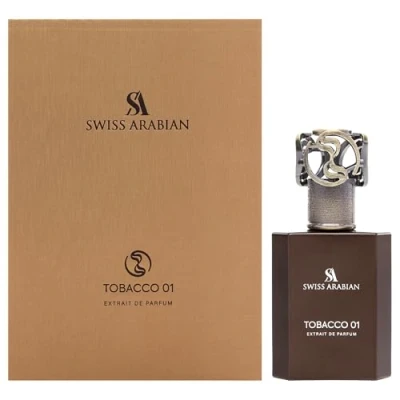 Image of Swiss Arabian Tobacco 01 Extrait De Parfum, 50ml, Luxury Fragrance with Tobacco, Honey and Vanilla Notes