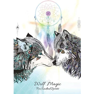 Image of Wolf Magic for Kindred Spirits Blank Greeting Card