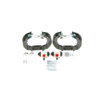 Image of 424210, 424211, 424227 brake Set, drum brakes BOSCH 0 204 114 181 with accessories, wheel cylinder CITROËN: C3 I Hatchback, C2 Hatchback