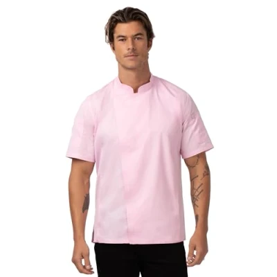Image of Chef Works Men&#039;s Springfield Coat (Pink, X Large)