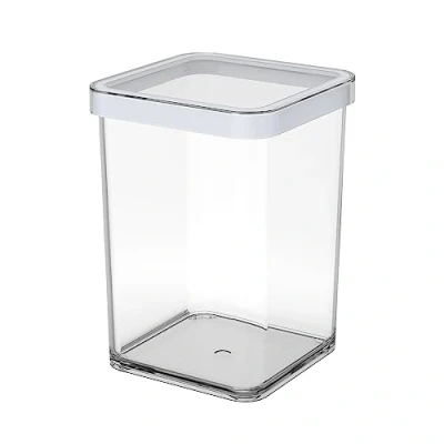 Image of Rotho, Loft, Storage box 1 l with lid, Plastic (PP) BPA white/transparent, 1l (10,0 x 10,0 14,2 cm)