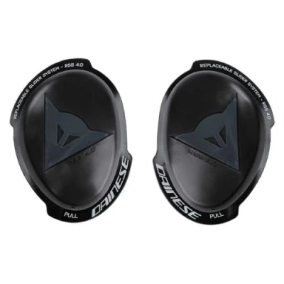 Image of Dainese Knee Slider Rss 4.0 Full Kit, Protector for Motorcycles, Men and Women, Black/Anthracite