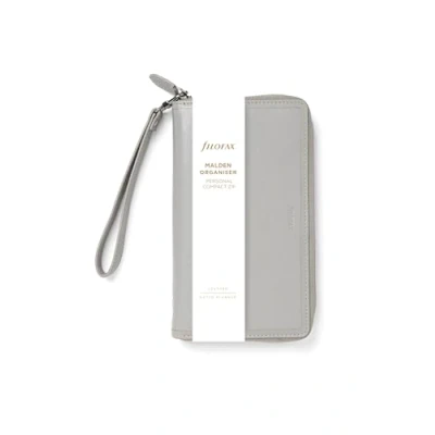 Image of Filofax Personal Compact Zip w/wristlet Malden Organiser Stone