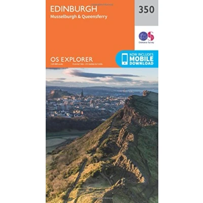 Image of Explorer 350 Edinburgh Map With Digital Version