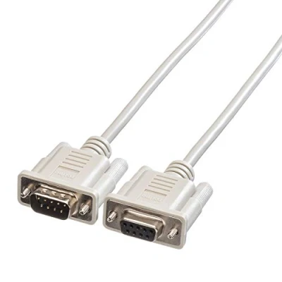 Image of ROLINE RS232 cable Plug Socket Crossover Connect two computers Gray 3 m