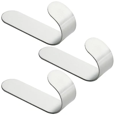 Image of DOANTE 3 Pieces Sticky Hooks, Coat Door Hooks for Hanging, Stick on Heavy Duty, Self Adhesive Wall Hangers Without Nails, Hanging Clothes, Towels, etc