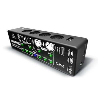 Image of CME H4MIDI WC Advanced USB Host MIDI Interface with Router, Filter, Mapper, Optional WIDI Bluetooth MIDI, Standalone 9V Power mode Perfect for Guitarists and Producers