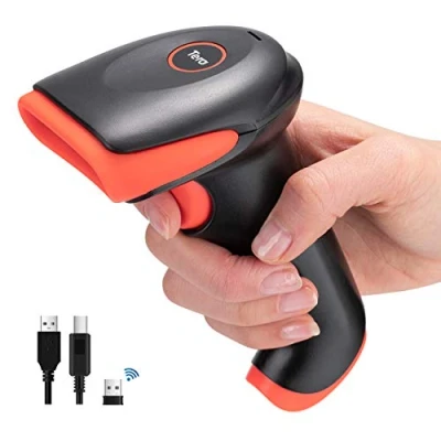 Image of Tera Pro Bluetooth Barcode Scanner Wireless 1D 2D QR Code Rea der 2.4GHz &amp; USB Wired Connection Fast and Precise Scanning, HW0002 O