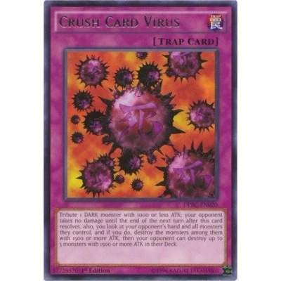 Image of Yu Gi Oh! Crush Card Virus (DPBC EN020) Duelist Pack 16: Battle City 1st Edition Rare