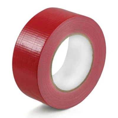 Image of Abacus Range Duct Tape Red 48mm x 45m Strong Gaffer Heavy Duty Cloth Tape, Super Sticky Adhesive Waterproof Multipurpose