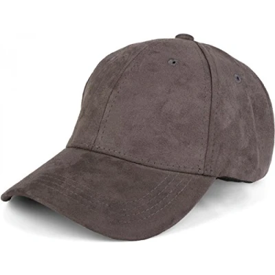 Image of styleBREAKER 6 Panel Cap in Suede Look, Baseball Cap, Adjustable, Unisex 04023049, Colour:Grey