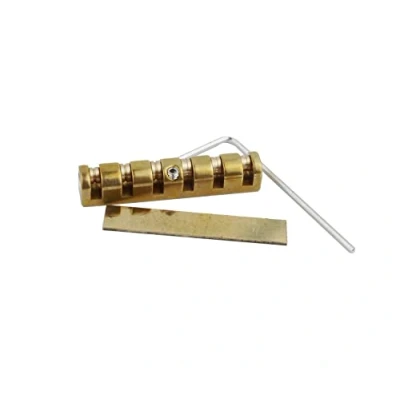Image of Guyker 43mm Guitar Brass Nut Height Adjustable Roller Nuts Replacement Compatible with Les Paul LP SG Style Electric Guitars