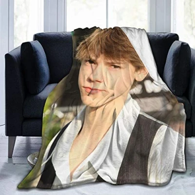 Image of Amkong Thomas Brodie Sangster Ultra Soft Micro Fleece Blanket Throw Super Fuzzy Lightweight Hypoallergenic Plush Bed Couch Living Room 60&quot;x50&quot;
