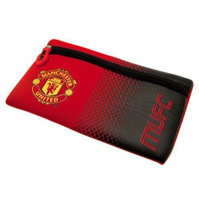 Image of Manchester United F.C. Fade Design Flat Pencil Case