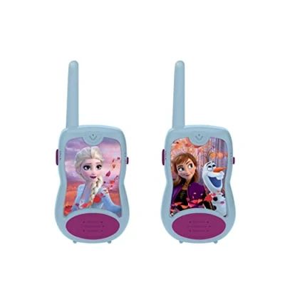 Image of LEXIBOOK TW12FZ Disney Frozen 2 Elsa Anna Walkie talkies, Communication Game for Children, Belt Clip Transport, Battery, Blue