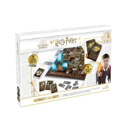 Image of Harry Potter Hogwarts Hallways Board Game, Calling All Super Fans For 2 to 4 Players, Great Gift Kids Aged 8+