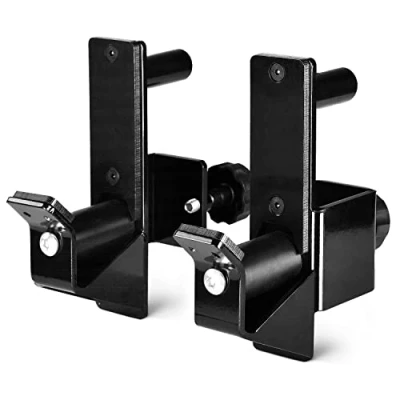 Image of Yes4All Easy Barbell Centering Roller J Hooks for 2x2&quot; Power Rack, 450 kg Alloy Steel Holder Squat Rack Weight Cage Attachments