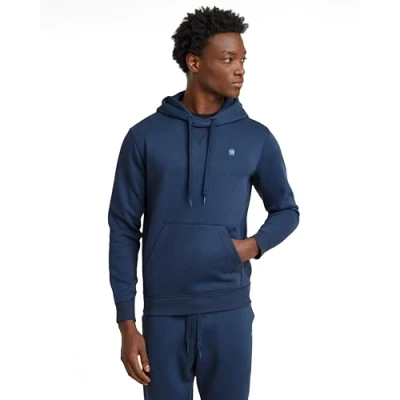 Image of G STAR RAW Men&#039;s Premium Core Hooded Sweatshirt, Blue (Dk Sea D16121 c235 1023), XXL