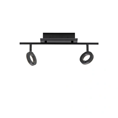 Image of Sileda Twin Ceiling Spotlight Anthracite 2x 6.4W LED 3000K IP44