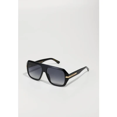Image of Dsquared2 Man D2 0160/S 807/9O Sunglasses Acetate Black Grey Squared Normal Shaded