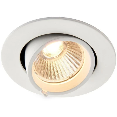 Image of Saxby Axial CCT 10.5W Round Recessed Downlight Matt White Paint