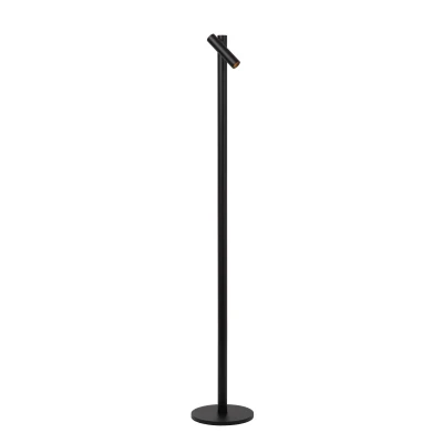 Image of Lucide ANTRIM Rechargeable Floor reading lamp Battery LED Dim. 1x2,2W 2700K IP54 With wireless charging pad Black