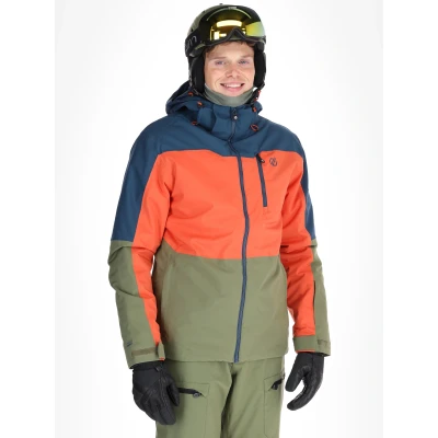 Image of Dare 2b Men&#039;s Water repellent Edge II Ski Jacket Moonlight Denim Orange, Size: Xxxl