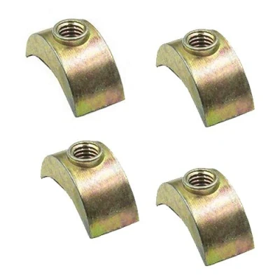 Image of M6 Half Moon Nuts Mini Luna Crescent Threaded Washer For Furniture Bunk Bed Cots (1)