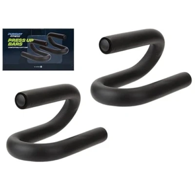 Image of PMS Set of 2 Push Up Bars Comfortable Soft Grip Handles For Men and Women Workout Strength Conditioning Gym Handstand