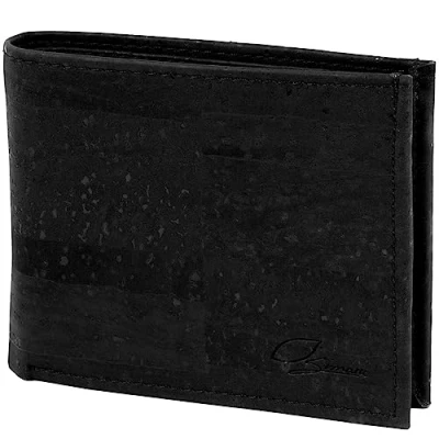 Image of Simaru Bifold Wallet with Coin and Card Holder Cork Vegan RFID Blocking Includes Bill Compartments