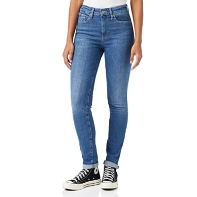 Image of Levi&#039;s 721 High Rise Skinny Women&#039;s Jeans Blow Your Mind (Blue) 25W /32L