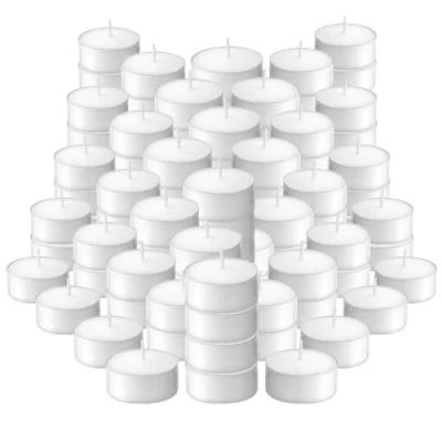 Image of Bolsius 4 hour Tealights (Pack of 100), Smokeless Burn Time, Unscented Wax Candles, 40 mm Dia Ideal for Decorative Purposes, Food Warmers Weddings, Parties, Spa, Home Use, P950