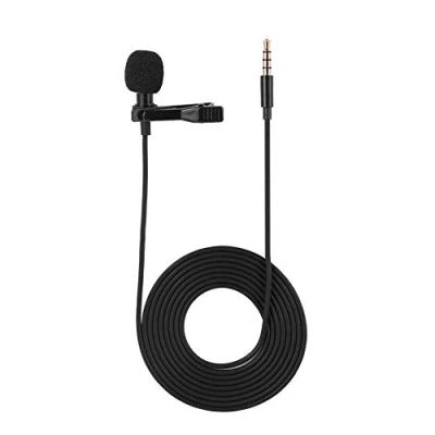 Image of Tangxi Lapel Lavalier Microphone Clip on Omnidirectional Condenser Mic for ios Samsung Android &amp; Windows Smartphones