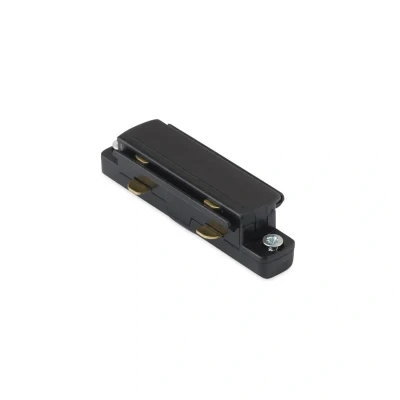 Image of Track Lighting Straight Connector Black Aurora