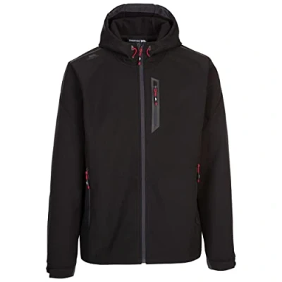 Image of Trespass Mens Softshell Jacket Zip Pockets Chin Guard Marlon