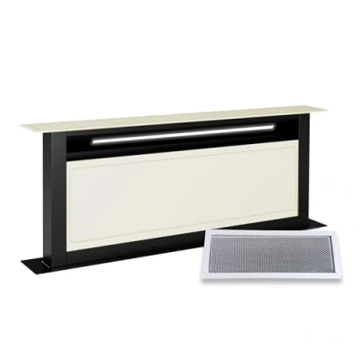 Image of Klarstein Victoria Downdraft Cooker Hood A++ Energy Efficient, 720 m3/h Air Flow, Quiet 52 dB, Touchscreen Control, Dishwasher Safe Filters, LED Lighting, Cream