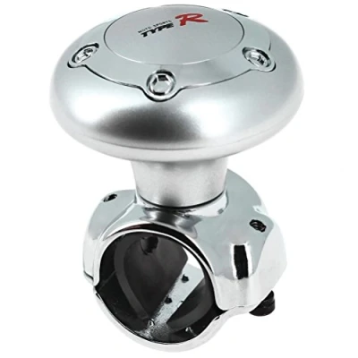 Image of Race Sport 2707096 Type R Aluminium Chrome Car Steering Wheel Aid Knob Power Handle