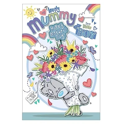 Image of Me to You My Dinky Bear Mother&#039;s Day Card From Your Little Boy 6 x 9 ins Official Collection