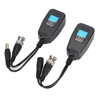 Image of ciciglow BNC Video Power Balun, DC 8MHZ 1 Pair Passive CCTV Coax Balun Transceiver to RJ45 Connector Compatible with HD CVI, TVI, AHD Signals