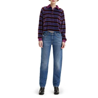 Image of Levi&#039;s Women&#039;s Middy Straight Jeans, Idle Time, 29W / 33L