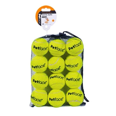 Image of Petface Super Tennis Balls For Dogs, Throw and Fetch, Outdoor Exercise (Pack of 12)