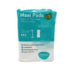 Image of Interlude Maxi Pads Size 1 Packet x10 (Pack of 24) 6438B