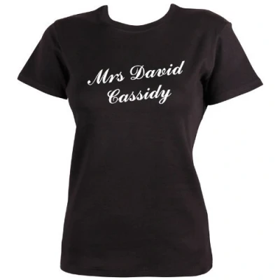 Image of Dead Fresh Mrs David Cassidy T Shirt, XL Black