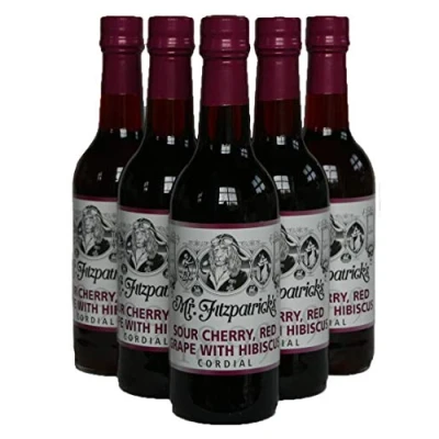 Image of Mr Fitzpatricks Sour Cherry and Red Grape Cordial, 500ml (6 x 500ml)