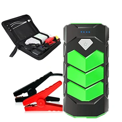 Image of 7HAHA3 Super Power 600A Starting Device 28000mAh 12V Car Jump Starter Bank Vehicle Charger Battery Booster LED,Green