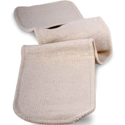 Image of Abbey 100% Cotton Professional Heavy Duty Double Sided Oven Gloves Heat Resistant Jolly Molly Soft Commercial Thick for Bakers, Chefs and Kitchen Mitts XL Size (91 x 17cm)
