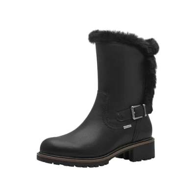 Image of Tamaris Winter boots, Women&#039;s, Size: 6.5, Black Imitation leather/ textile