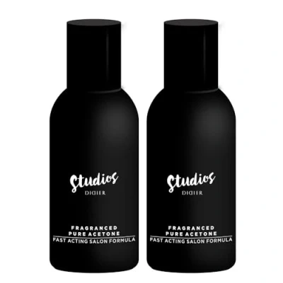 Image of Didier Lab Scented Pure Acetone Nail Polish Remover for UV Tips Top Coats and Bases Nails with Fragrance Set of 2x150ml